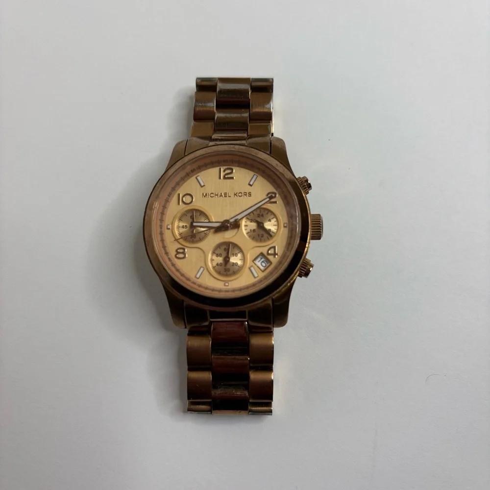 Michael Kors Gold-Tone Chronograph Watch MK-5128